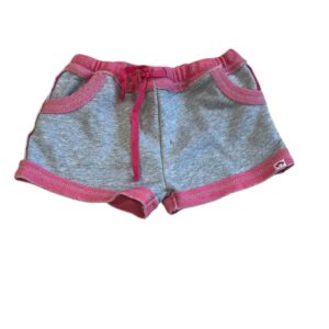 Appaman Girls Pink and Gray Cotton Shorts, Size 7