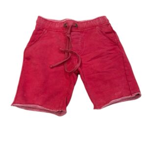 Butter, Washed Red Cotton Shorts with Pockets, Size 6