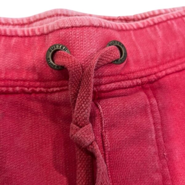 Butter, Washed Red Cotton Shorts with Pockets, Size 6