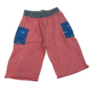 Like New, Miki Miette, Lt Red and Blue Kids Shorts with Bicycles on Pockets, Sz6