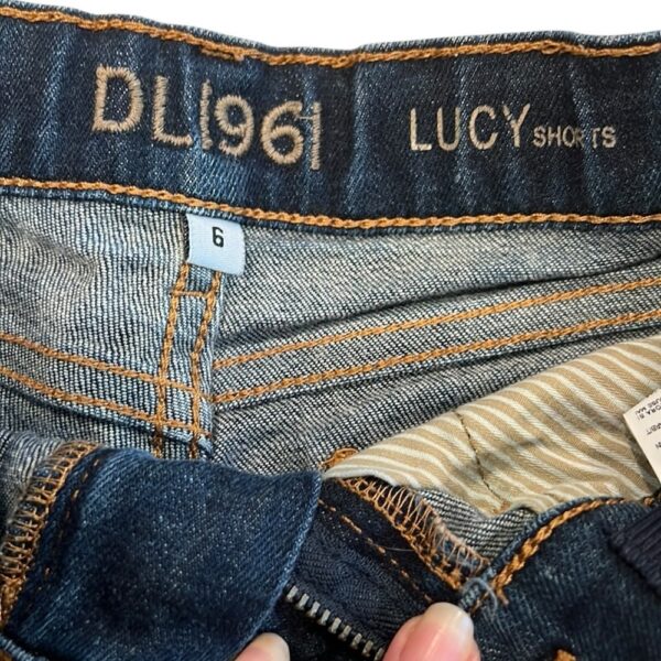 DL1961 Lucy Distressed Denim Cutoff Shorts, Size 6
