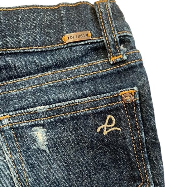DL1961 Lucy Distressed Denim Cutoff Shorts, Size 6