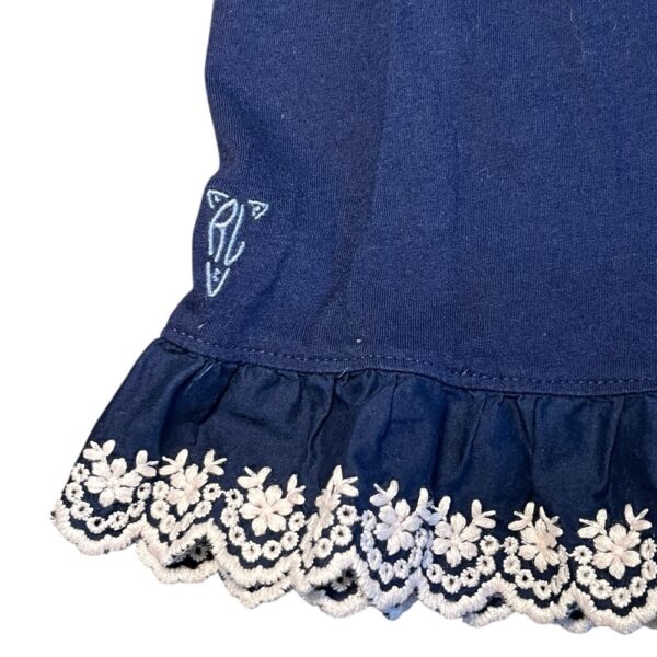 Ralph Lauren Blue Top with Cream Trim, Size 5