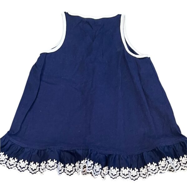 Ralph Lauren Blue Top with Cream Trim, Size 5