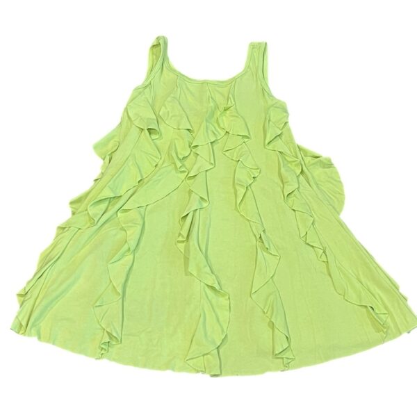 Sister Sam Lime Green Ruffle Kids Sundress, Size 6