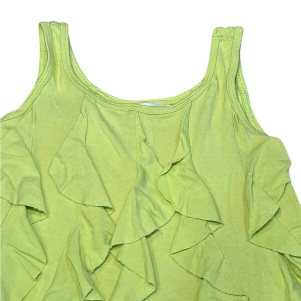 Sister Sam Lime Green Ruffle Kids Sundress, Size 6