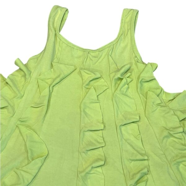 Sister Sam Lime Green Ruffle Kids Sundress, Size 6
