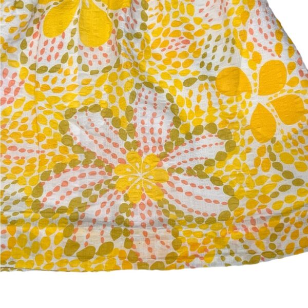 Crewcuts Yellow and White Sleeveless Sundress, Size Medium (8)