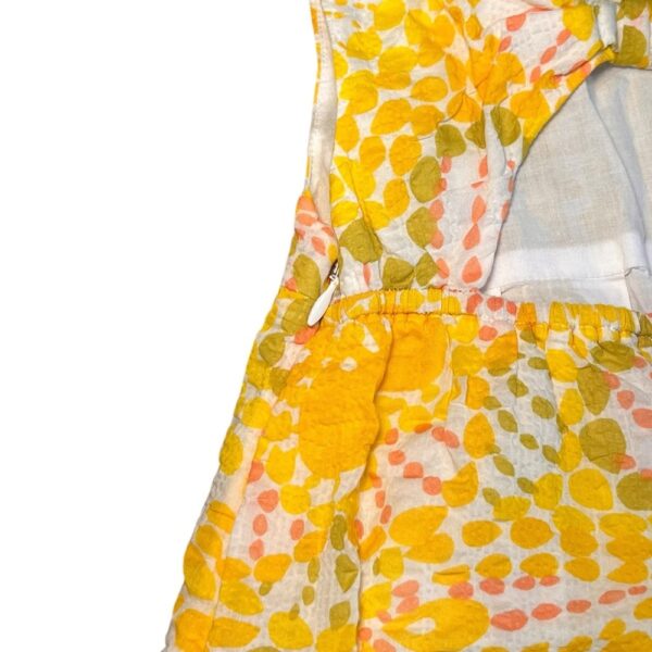 Crewcuts Yellow and White Sleeveless Sundress, Size Medium (8)