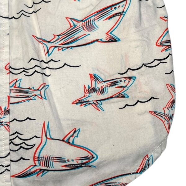 GAP Kids 3D Shark Button Down Shirt, Size XS (4-5)