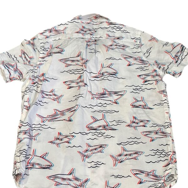 GAP Kids 3D Shark Button Down Shirt, Size XS (4-5)
