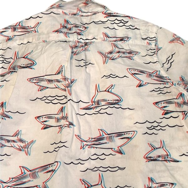 GAP Kids 3D Shark Button Down Shirt, Size XS (4-5)