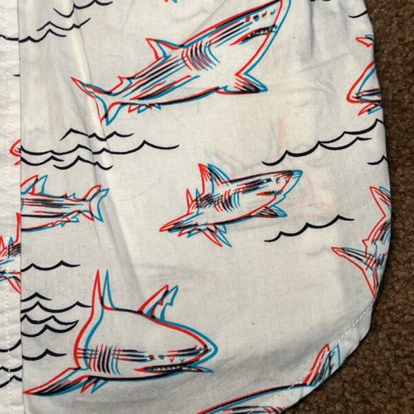 GAP Kids 3D Shark Button Down Shirt, Size XS (4-5)