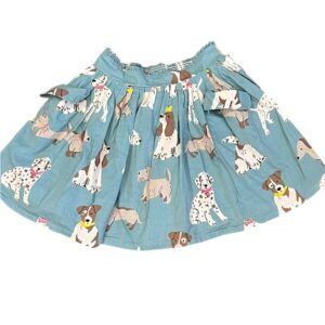 Mini Boden Girl’s Skirt with Dog Print, Size 7-8