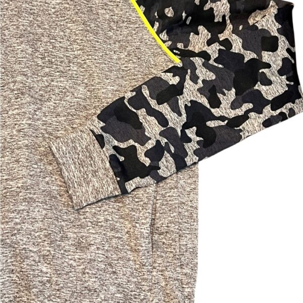 EGG NYC Boys Quikdri Hoodie with Camo Sleeves, Size 8