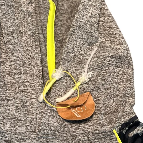 EGG NYC Boys Quikdri Hoodie with Camo Sleeves, Size 8