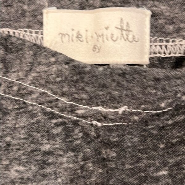 Miki Miette Grey Heathered Lightweight Pants and Matching Tank, Size 6