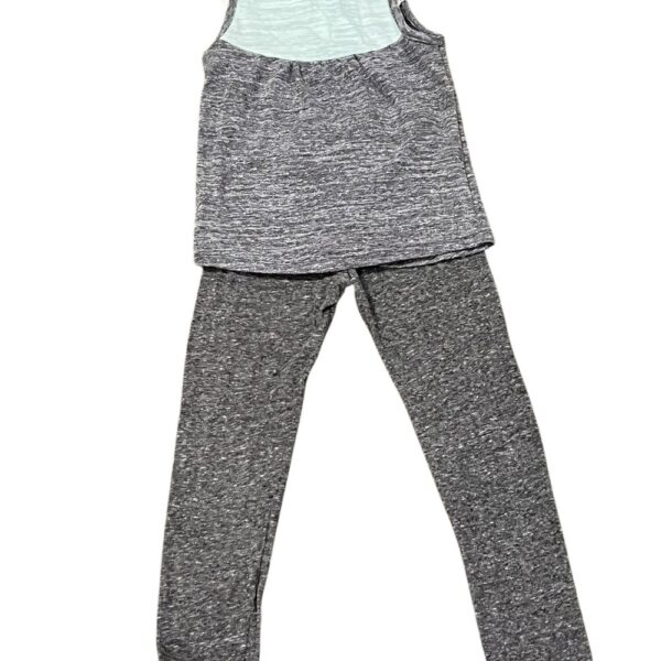 Miki Miette Grey Heathered Lightweight Pants and Matching Tank, Size 6