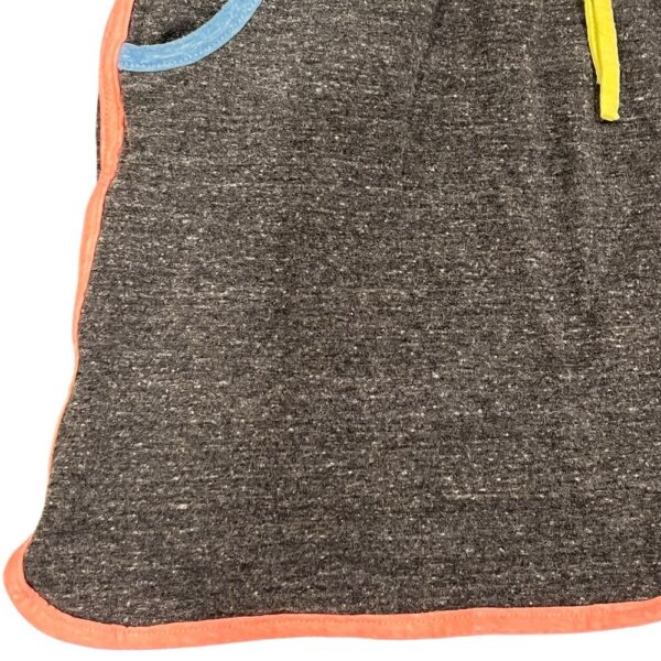 Miki Miette Long Sleeved Grey Dress with Stripe Detail, Size 8