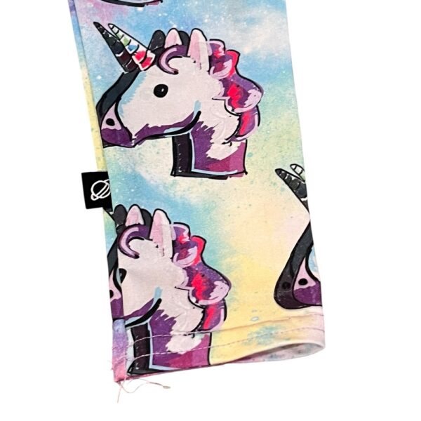 Terez Pink and Purple Unicorn Leggings, Size Large (6/8)