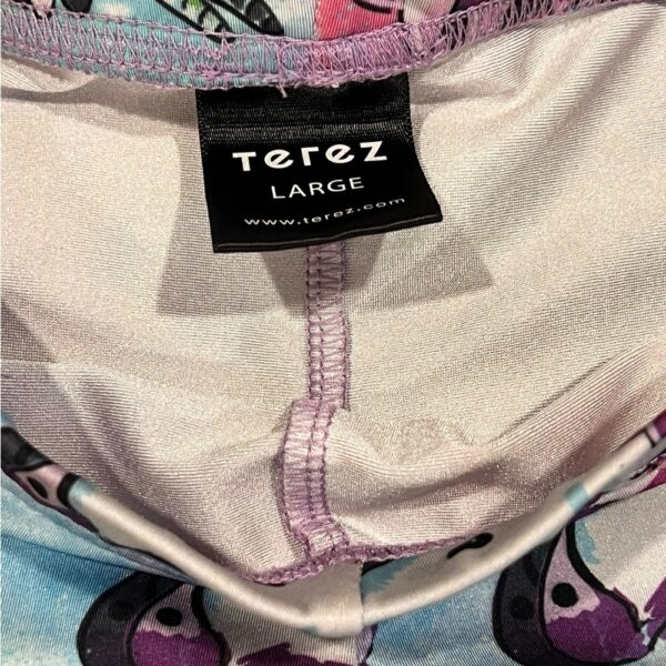 Terez Pink and Purple Unicorn Leggings, Size Large (6/8)