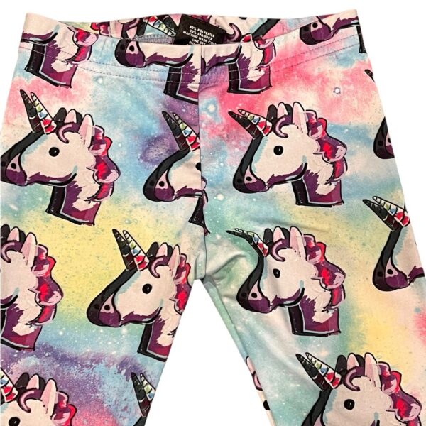 Terez Pink and Purple Unicorn Leggings, Size Large (6/8)