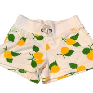 Juicy Couture Terrycloth Shorts with Lemons, Size 5
