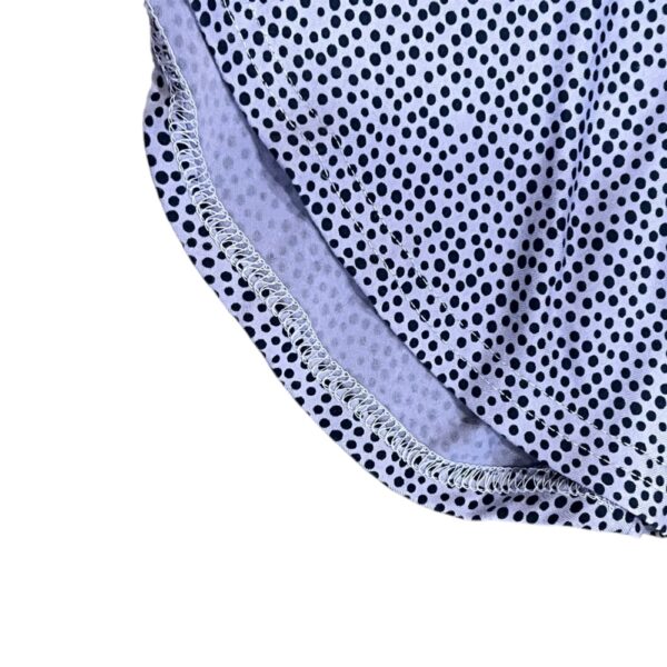 Deux par Deux Blue Polka Dot Dress with Floral Design, Size 6