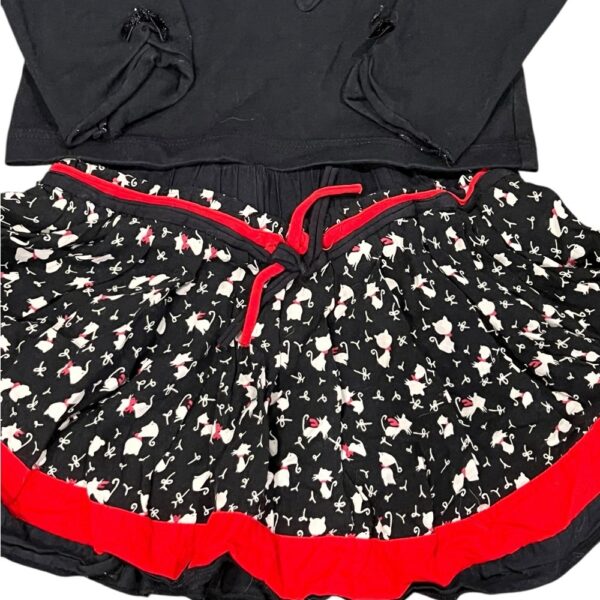 Elaine et Lena Paris, Matching Girls Ruffle Skirt and Long Sleeved Shirt, Sz 2