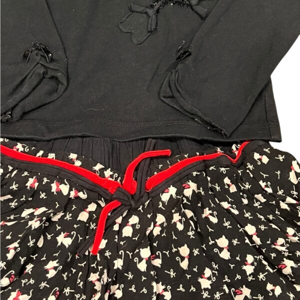Elaine et Lena Paris, Matching Girls Ruffle Skirt and Long Sleeved Shirt, Sz 2