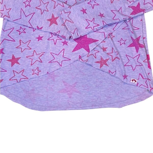 Appaman Long Sleeve Pink and Purple Star Tee, Size 8