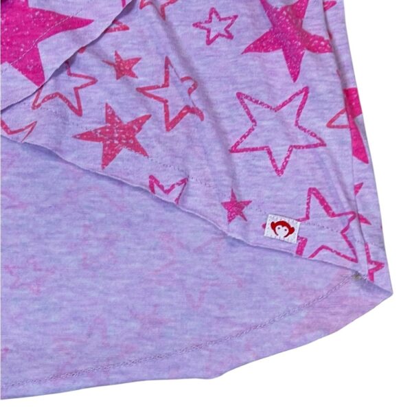 Appaman Long Sleeve Pink and Purple Star Tee, Size 8