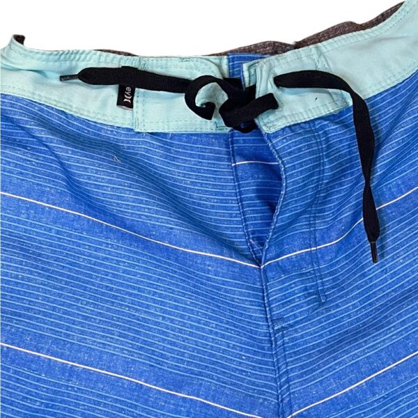 Hurley Blue Striped Board Shorts, Size 7