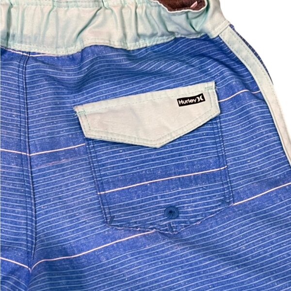 Hurley Blue Striped Board Shorts, Size 7