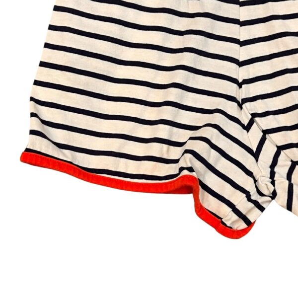 Mini Boden Blue and White Striped Romper, Size 7-8