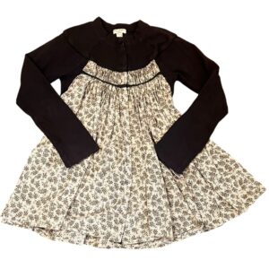 Elaine et Lena Charming Black and White Kids Casual Dress/Tunic, Size 8