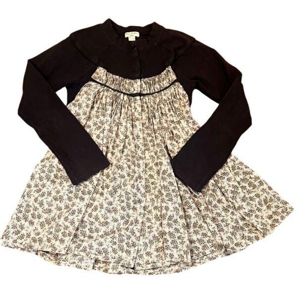 Elaine et Lena Charming Black and White Kids Casual Dress/Tunic, Size 8