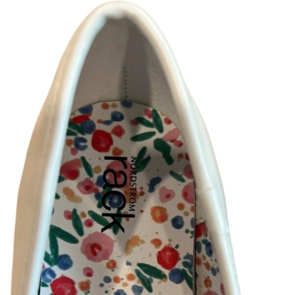 Nordstrom Rack, White Ballet Flats with Bow, Worn Once, Size 2