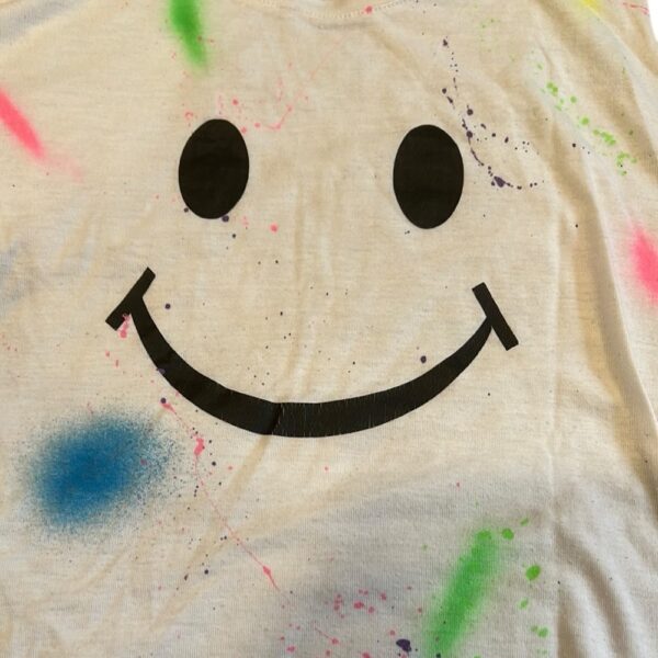 Firehouse NYC, Kids White Smiley Face Muscle Tee, Size XL