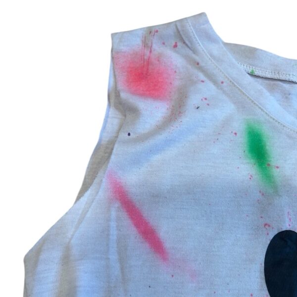 Firehouse NYC, Kids White Smiley Face Muscle Tee, Size XL