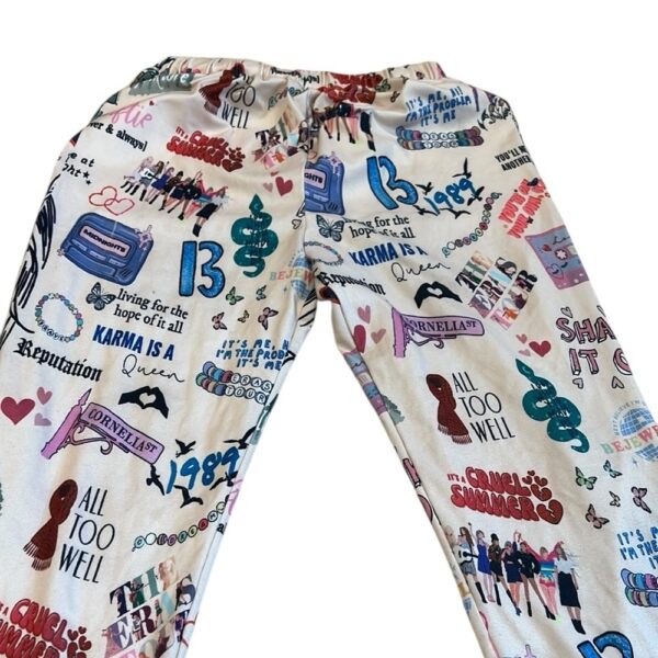 Kids Taylor Swift Graphic Jogger/Pajama Pants, Size XL