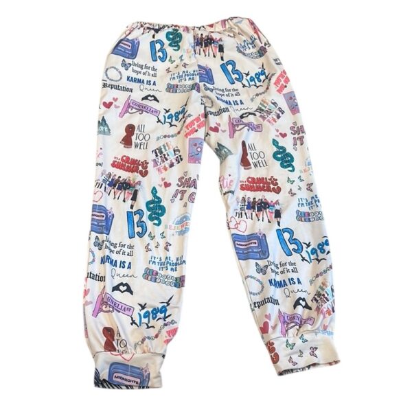Kids Taylor Swift Graphic Jogger/Pajama Pants, Size XL