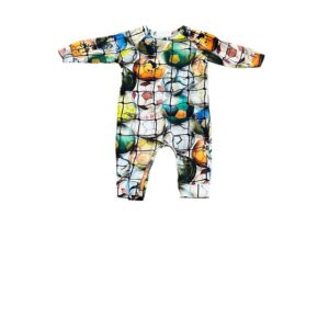 Molo Multicolor Graphic Baby Onesie Size 6 Months
