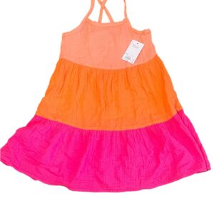 NWT Kohl's Orange and Pink Dress, Size 8