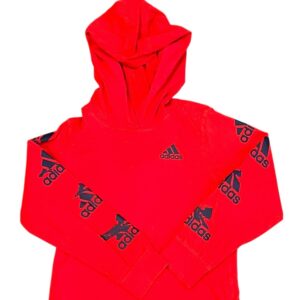 Adidas Boys Hooded Long Sleeved T-shirt, Size 6