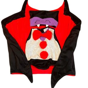 Infant Vampire Costume with Cape and Hat, Size 0-3 months