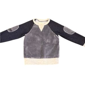 Miki Miette Boy’s Multi-textured Sweatshirt, Size 24 months
