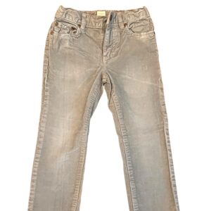 Crewcuts, Boys Light Grey Corduroy Pants, Size 5 Slim