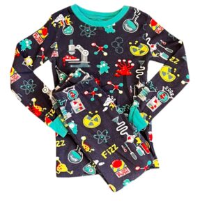 Hatley, Boys Science Print Long Pajama Set, size 3