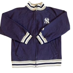 Majestic, Boys Navy Blue Yankees Baseball Sweatshirt, size 5/6